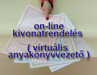 kivonat rendelés ( virtuális anyakönyvvezető )